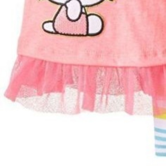 Hello Kitty Baby Girl 2 Piece Top Bike Shorts Set Outfit Size 3-6 MO NWT - Picture 6 of 6
